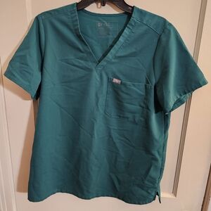 Womens Hunter Green Fig Scrubs Set